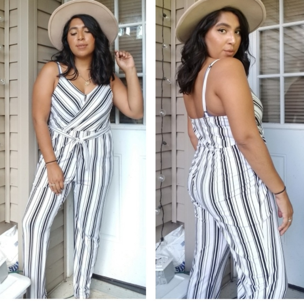SWEET DREAMS STRIPED JUMPSUIT